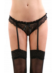 9930-BK Lace G-String with...