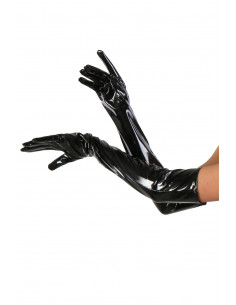 014G-BK Long vinyl Gloves