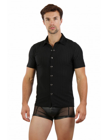 9401 Chemise homme rayures verticales