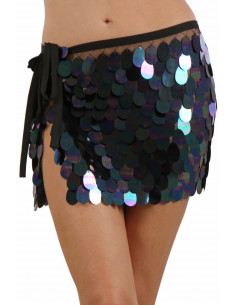 4276-BK Tulle & Sequins Skirt
