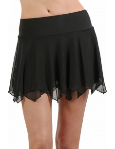 21056-BK Skirt with 3 ruffles